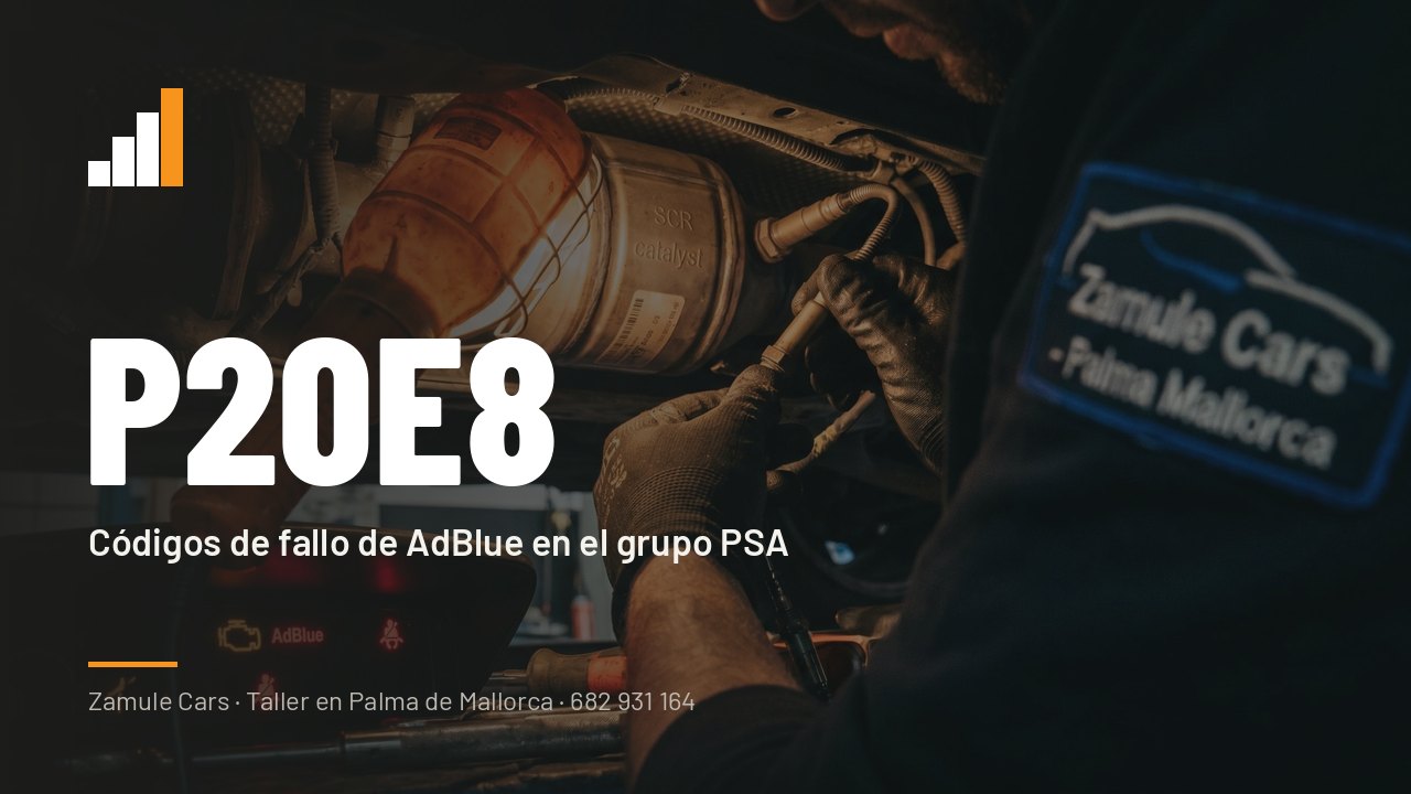 Códigos de fallo de AdBlue en el grupo PSA: qué significan y qué coches los sufren