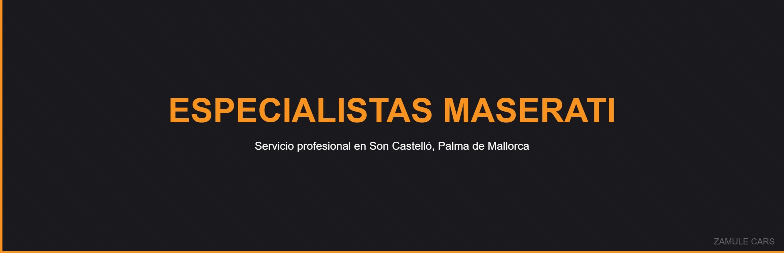 Especialistas Maserati - Zamule Cars