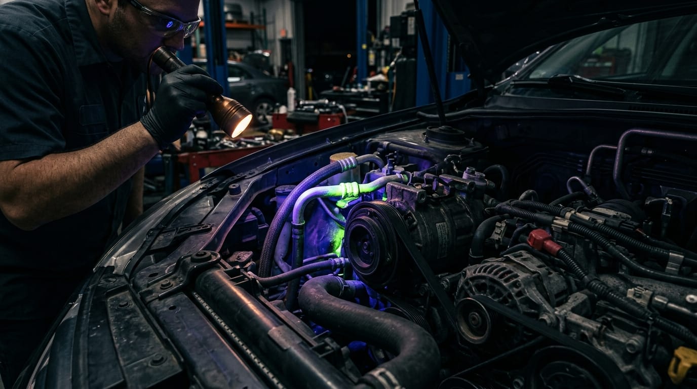 Fugas de aire acondicionado del coche: causas, detección y solución
